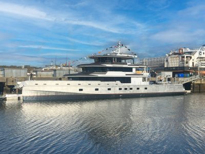 JFA Yachts launches new 50m aluminium Explorer in Concarneau