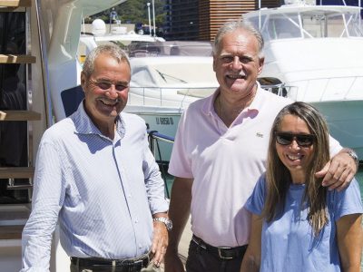 Owners and their boats: Andrea & Sandra and their Ferretti 550 Fly
